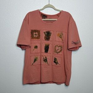 Julie Mango VTG Wildflower Cotton Tee Size Medium